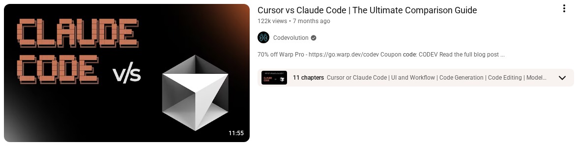 Cursor vs Claude Code | The Ultimate Comparison Guide
