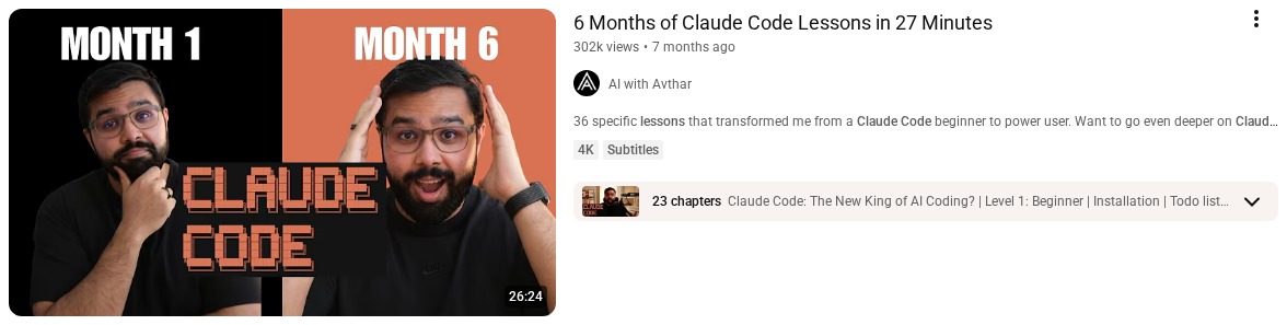 6 Months of Claude Code Lessons in 27 Minutes