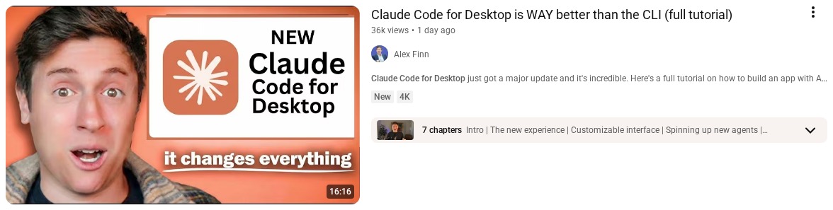 Claude Code for Desktop is WAY better than the CLI