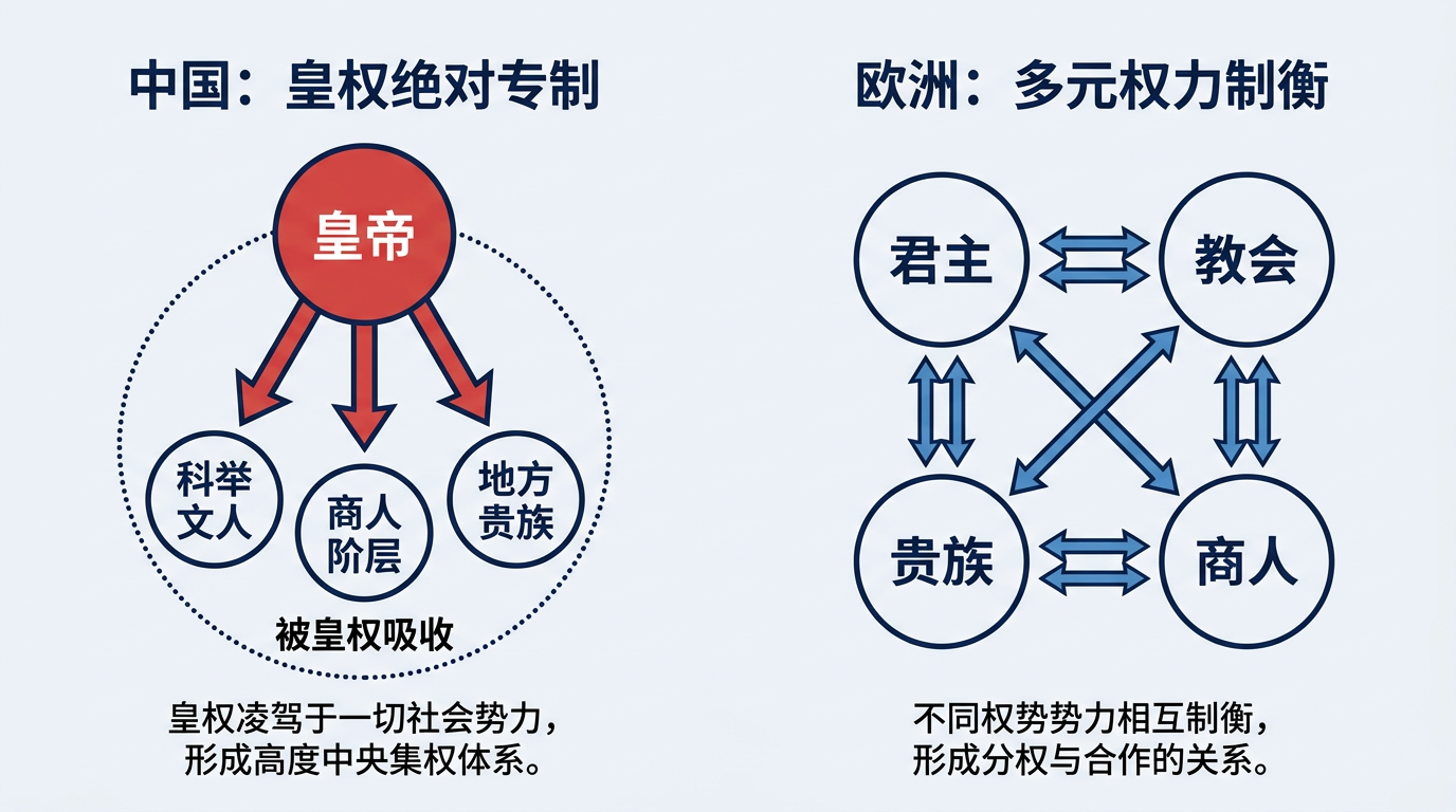 权力结构对比图