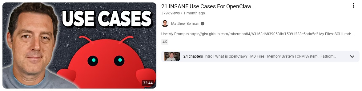 21 INSANE Use Cases For OpenClaw...