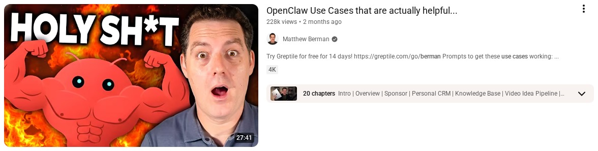 OpenClaw Use Cases that are actually helpful...