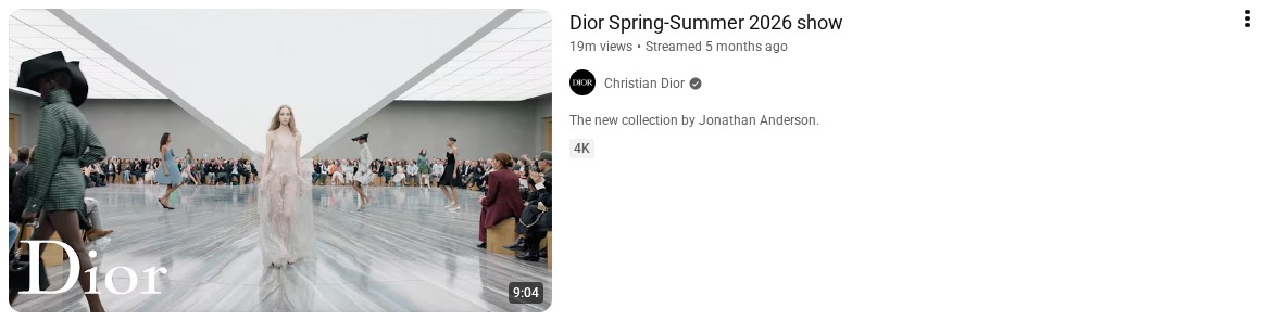 Dior SS2026